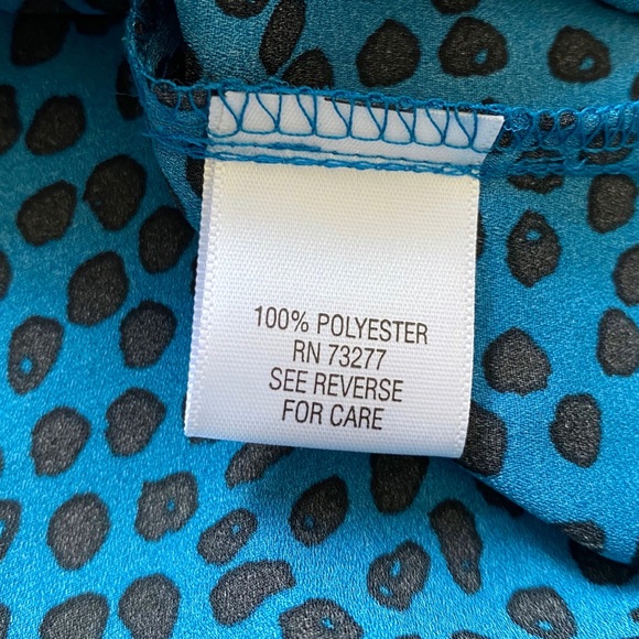 Turquoise Polka-Dot Button Up - Picture 11 of 14